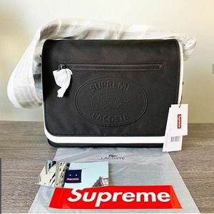 Supreme Lacoste Messenger Bag Black